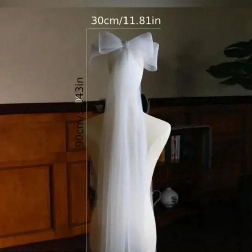Wedding veil with bow 💕💕🩷 New 🔥✨✨